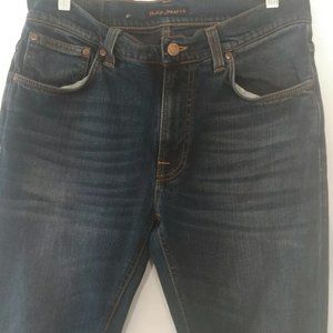 Nudie Men Jeans Lean Dean Blue Denim